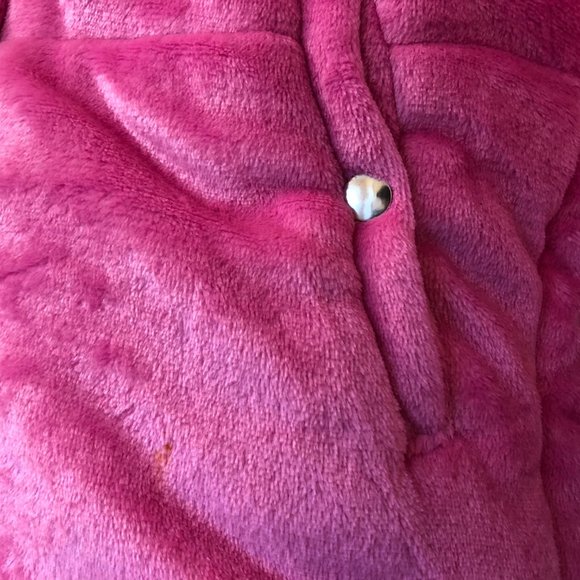 Diffuse Velvet Puffer Jacket Color Pink Size US 2 - Picture 3 of 4